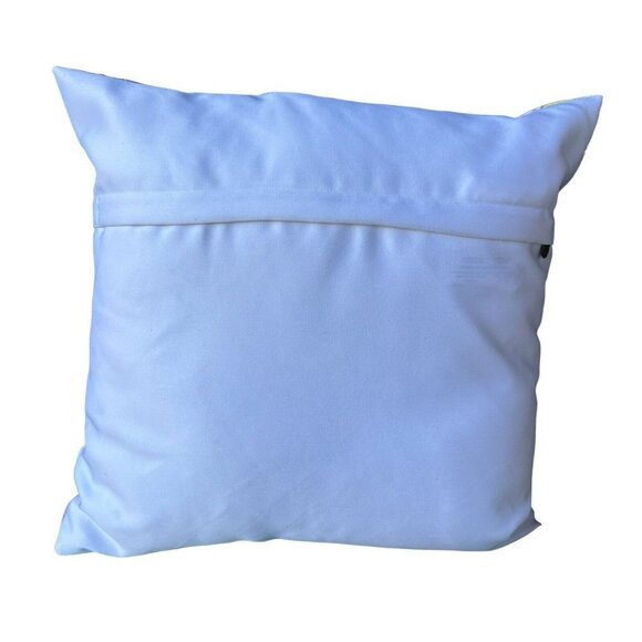 Pier 1 Import Throw Pillow 20" x 20" Floral Design Boho Decor White Purple Green - Picture 6 of 8